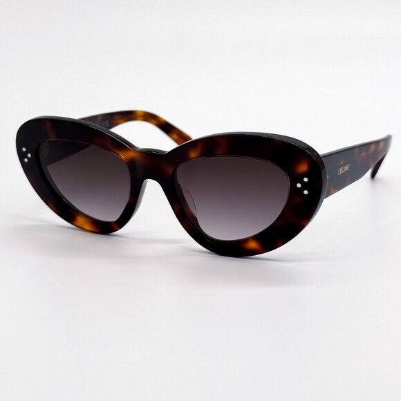 NEW CL40320U 52F, CELINE EYEWEAR, HAVANA BROWN CAT EYE WOMEN SUNGLASSES main image 5